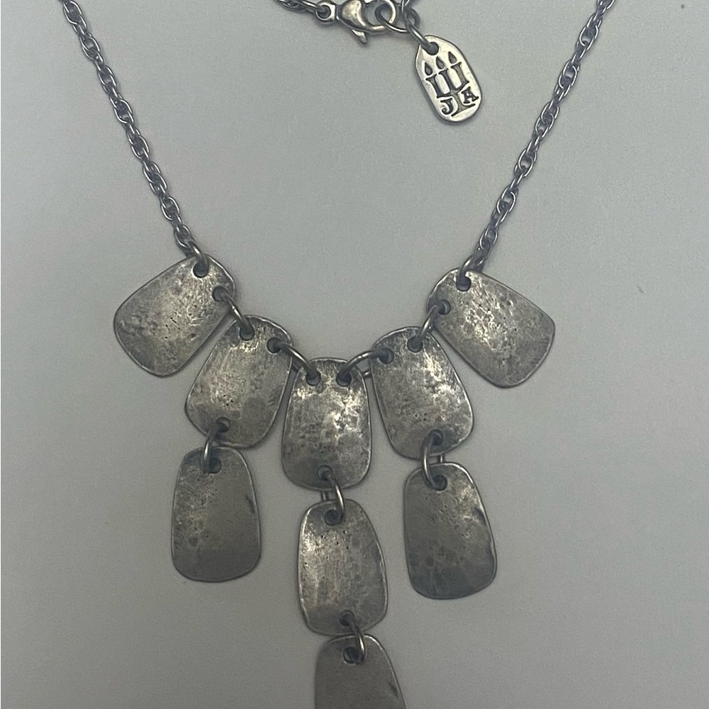 ⭐️JAMES AVERY⭐️ Set - Hammered Square Link Earring and Necklace - Retired - Picture 12 of 15